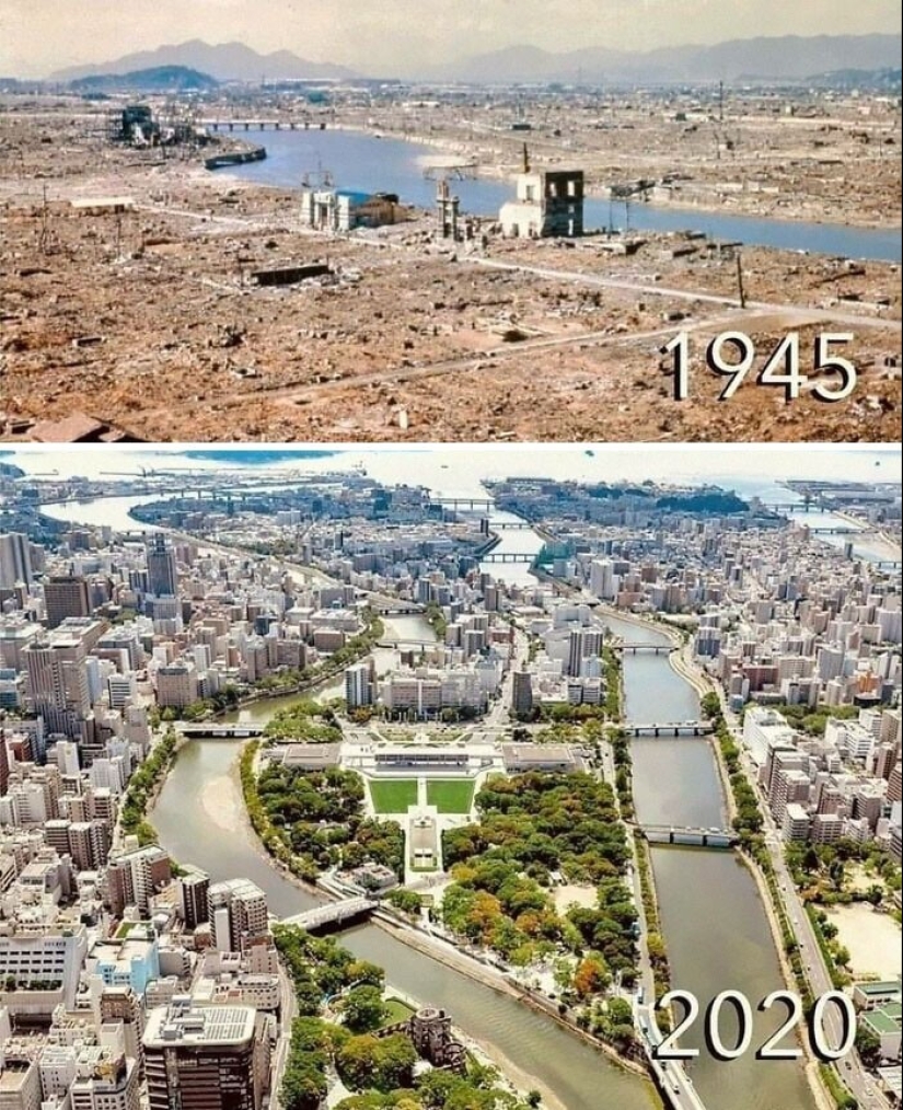 Then and now: 30 photo comparisons that show how the world is changing