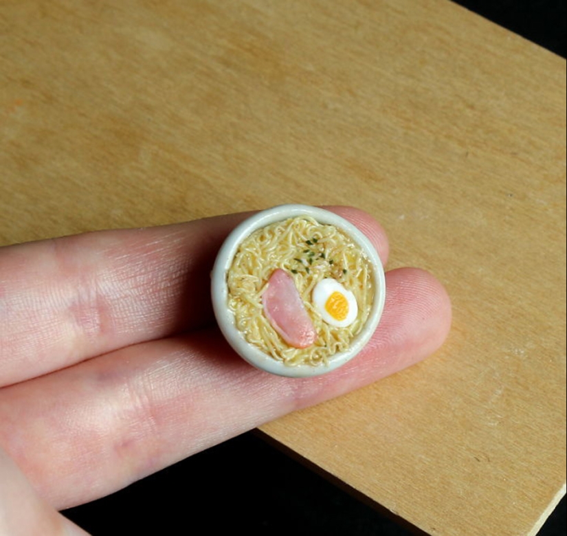 These Mini clay sculptures Look So much like real food that It Makes Your Mouth Water