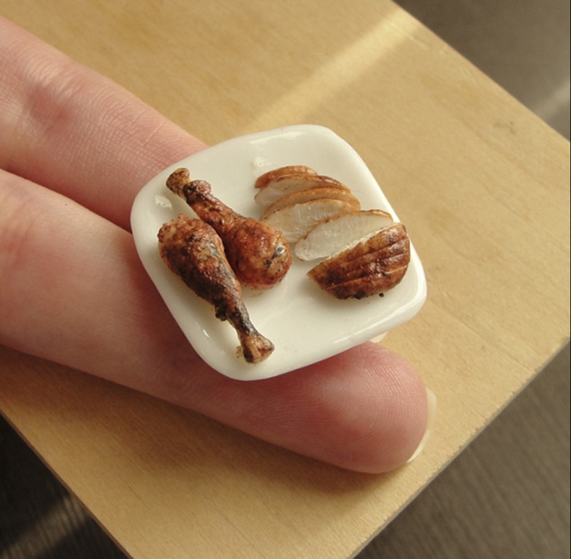 These Mini clay sculptures Look So much like real food that It Makes Your Mouth Water