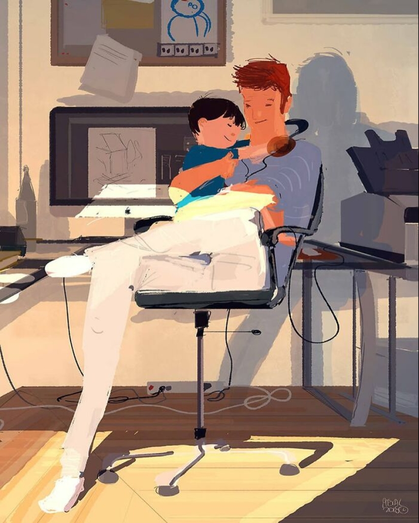 This Artist Captures The Beauty Of Everyday Life Through Heartwarming Illustrations