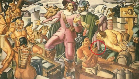 Three old paintings in which smartphones came from somewhere