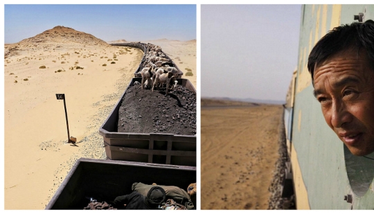 Through the Sahara to the ocean in the freight train: extreme trip in the longest train in the world