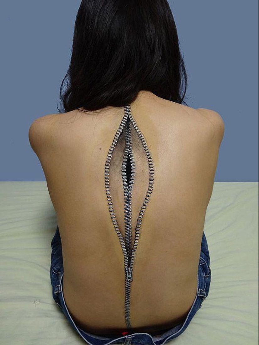 Too realistic drawings on the body