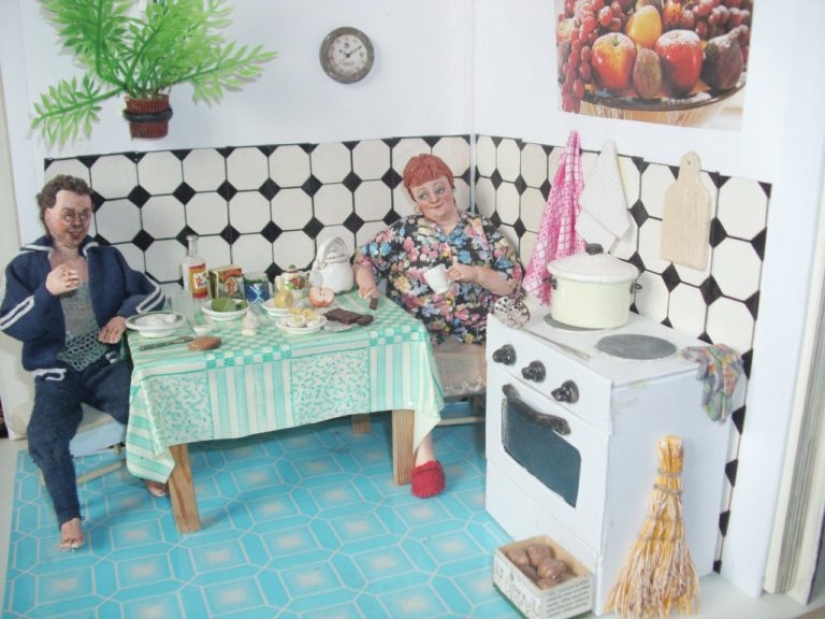 "Toys for adults": a touching Dollhouse miniatures Irina Verhgradskaya