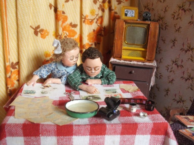 "Toys for adults": a touching Dollhouse miniatures Irina Verhgradskaya