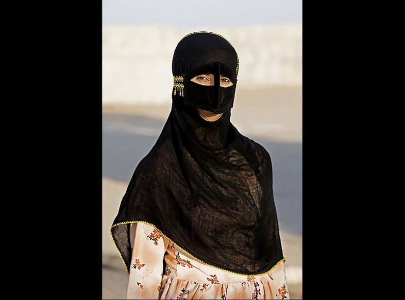 Traditional masks of Iranian women