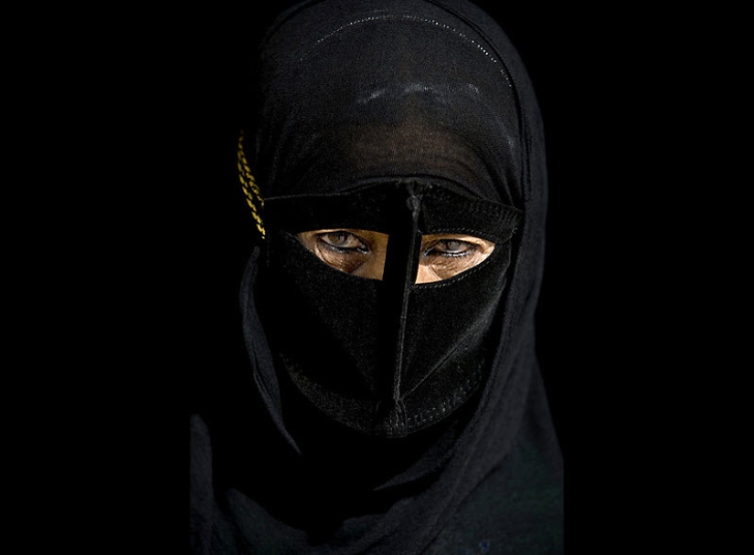 Traditional masks of Iranian women