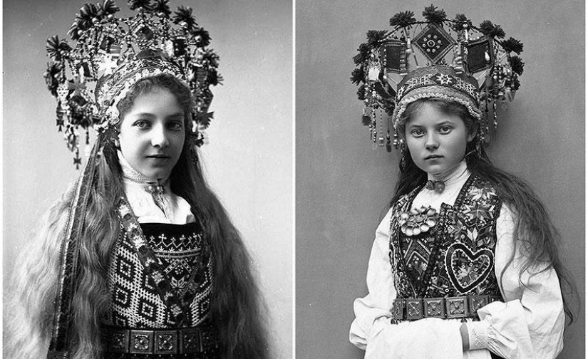 Trajes fabulosos de novias noruegas de los años 1870 a 1920