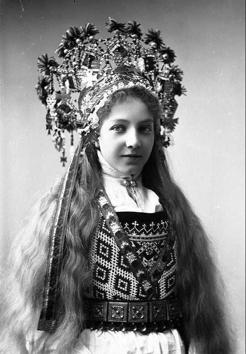 Trajes fabulosos de novias noruegas de los años 1870 a 1920