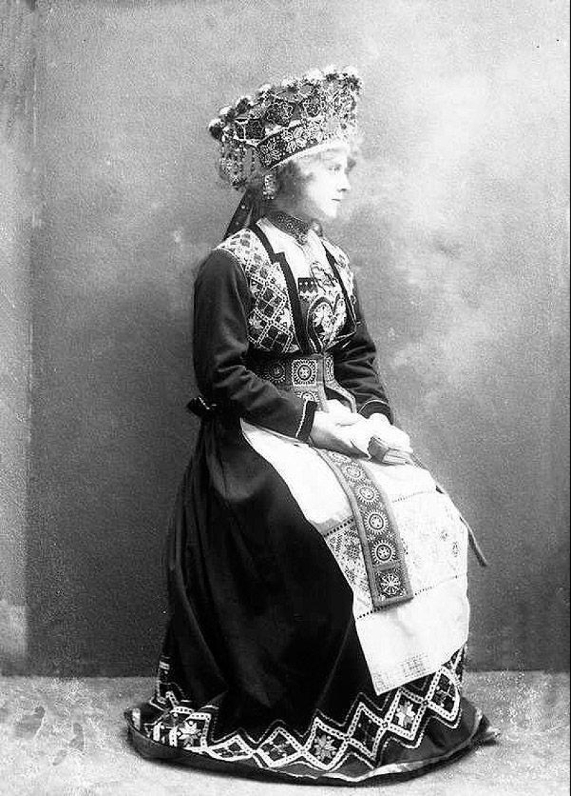 Trajes fabulosos de novias noruegas de los años 1870 a 1920