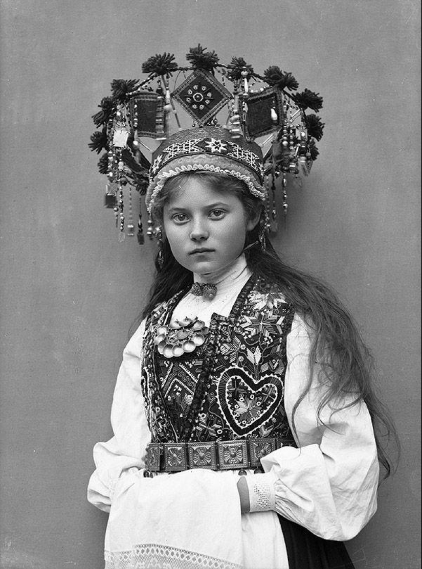 Trajes fabulosos de novias noruegas de los años 1870 a 1920