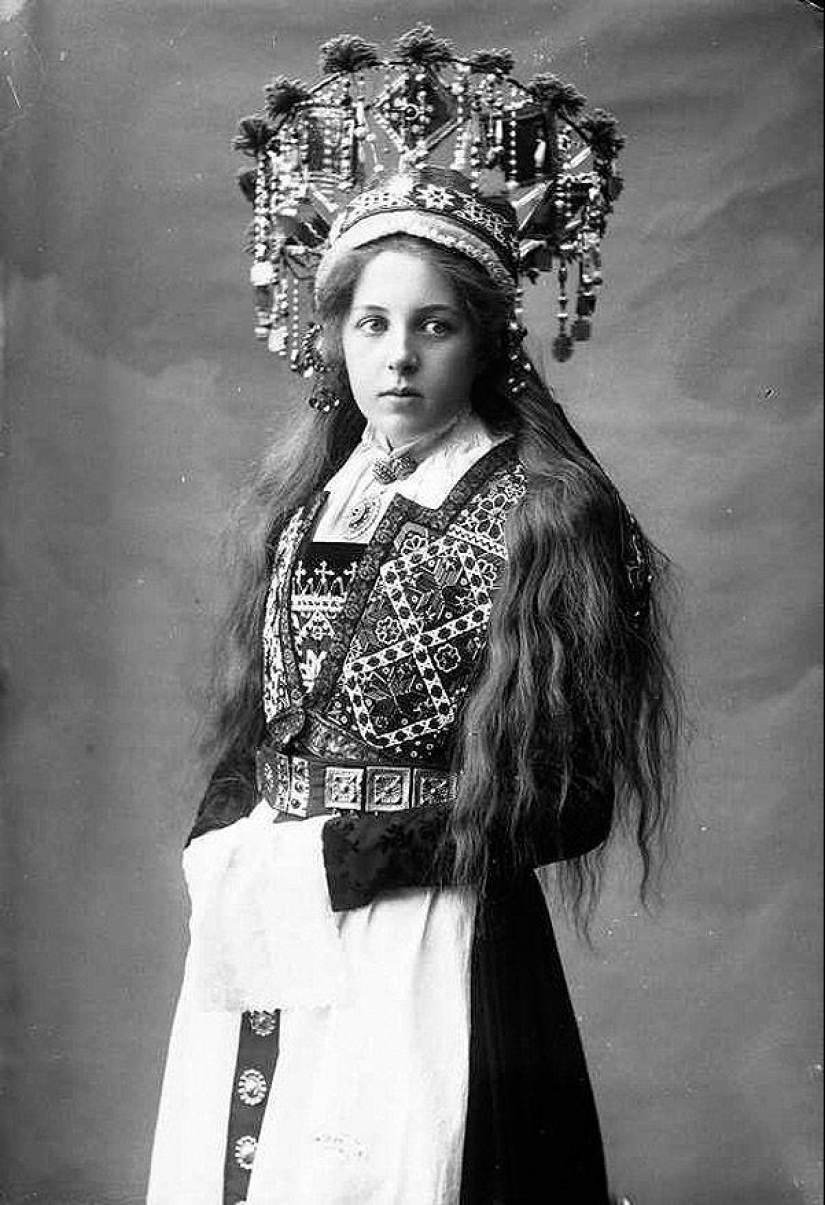 Trajes fabulosos de novias noruegas de los años 1870 a 1920