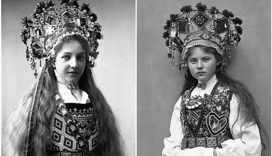 Trajes fabulosos de novias noruegas de los años 1870 a 1920