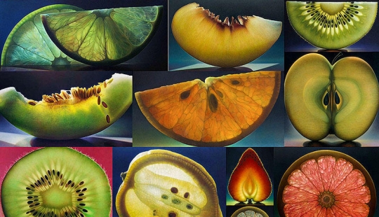 Transparent fruits by Dennis Wojtkiewicz