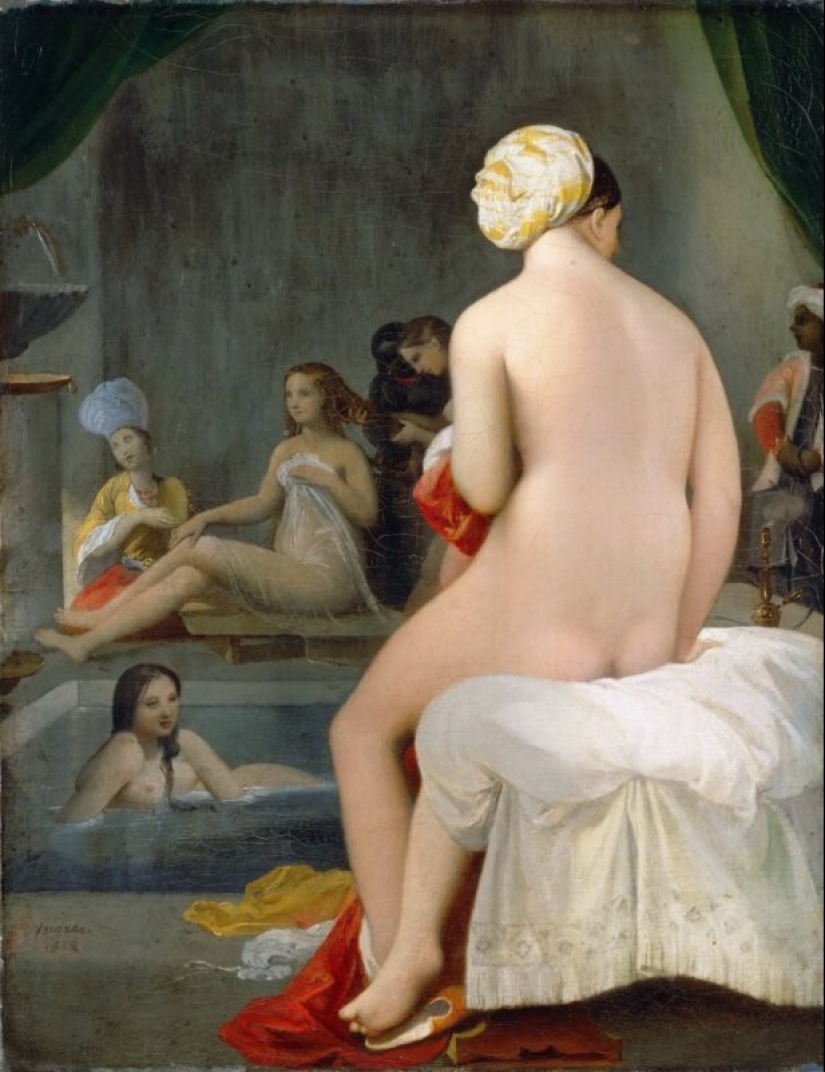 Tres vértebras. En las mujeres a la espalda en los cuadros de Ingres