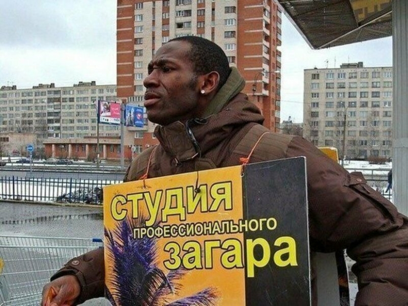 Un momento de humor negro, o la Simple vida cotidiana de los Africanos en Rusia