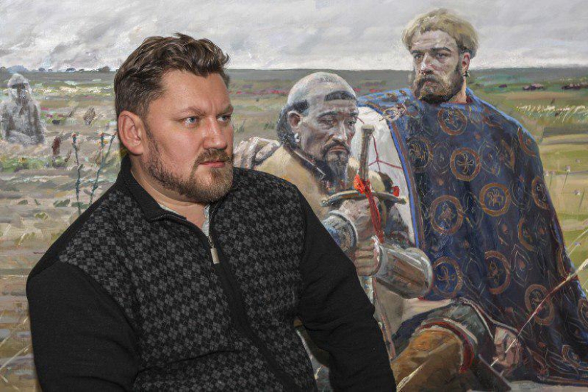 Una gran historia de Rusia en la atmósfera pinturas de Pablo rizhenko