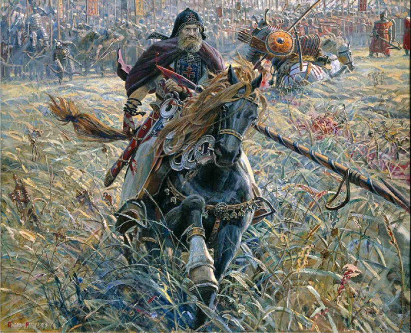 Una gran historia de Rusia en la atmósfera pinturas de Pablo rizhenko