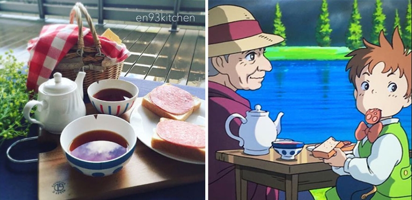 Una gran idea de cómo alimentar a un niño caprichoso: una mujer japonesa cocina platos de dibujos animados de Miyazaki