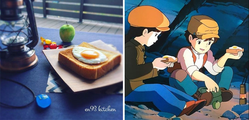 Una gran idea de cómo alimentar a un niño caprichoso: una mujer japonesa cocina platos de dibujos animados de Miyazaki