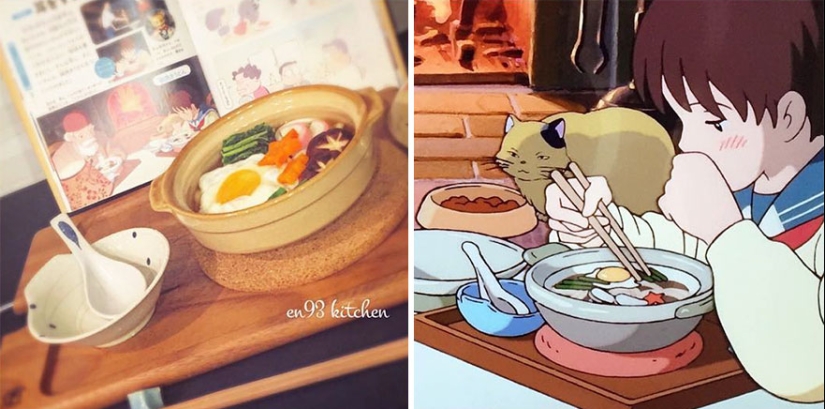 Una gran idea de cómo alimentar a un niño caprichoso: una mujer japonesa cocina platos de dibujos animados de Miyazaki