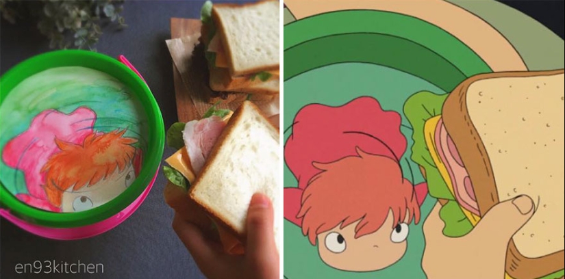 Una gran idea de cómo alimentar a un niño caprichoso: una mujer japonesa cocina platos de dibujos animados de Miyazaki