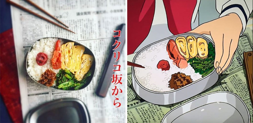 Una gran idea de cómo alimentar a un niño caprichoso: una mujer japonesa cocina platos de dibujos animados de Miyazaki