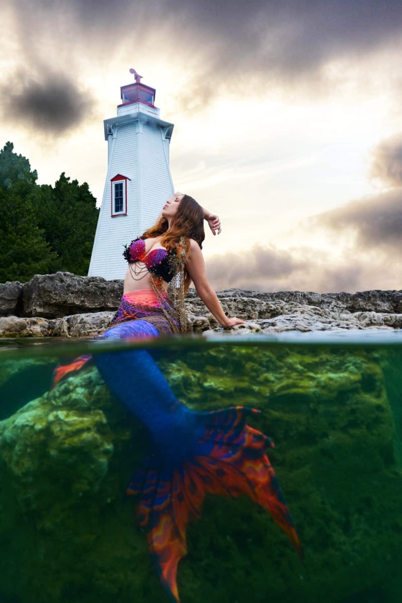 Underwater photo shoot in the icy water of a Canadian lake — a new Guinness record