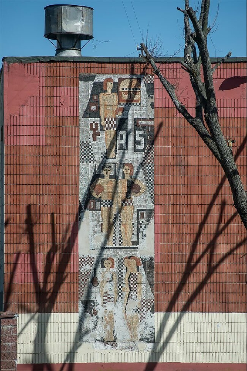 Unique mosaics, preserved from the times of the Soviet Union