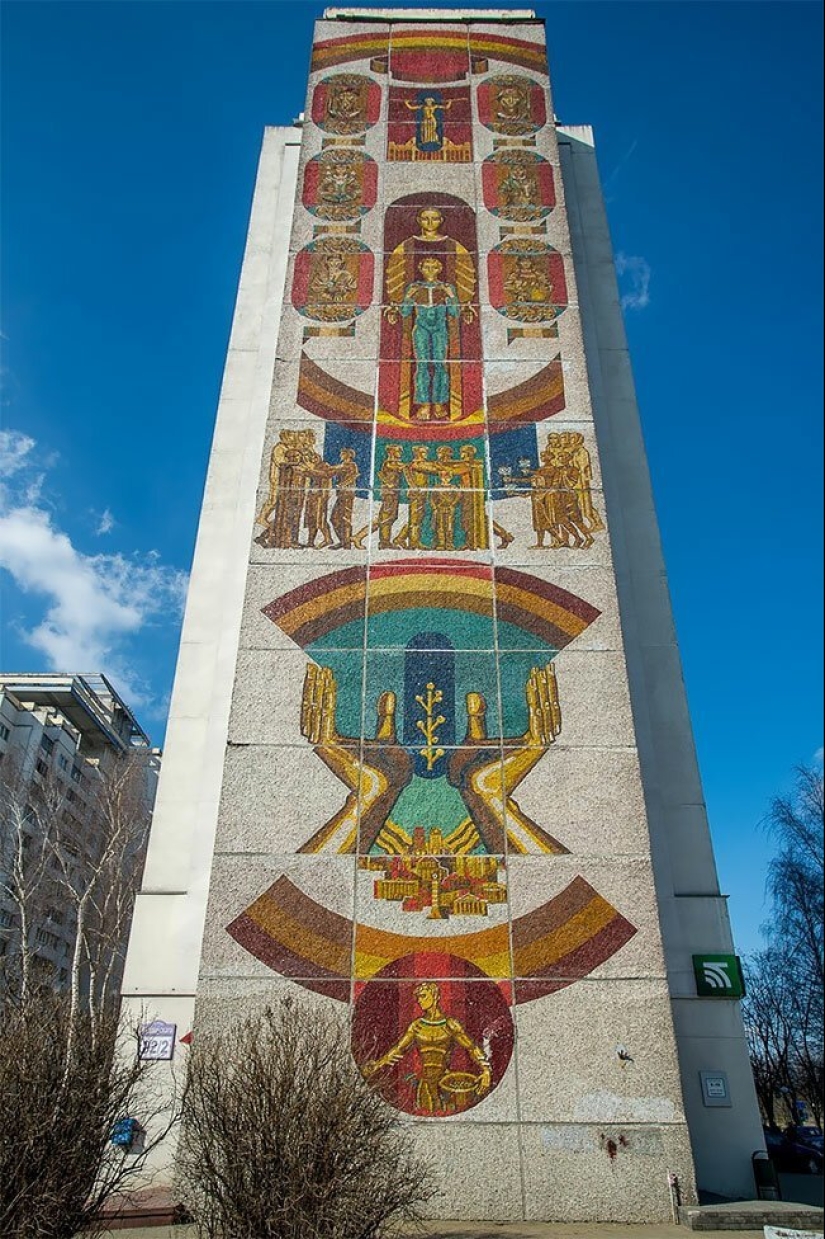 Unique mosaics, preserved from the times of the Soviet Union