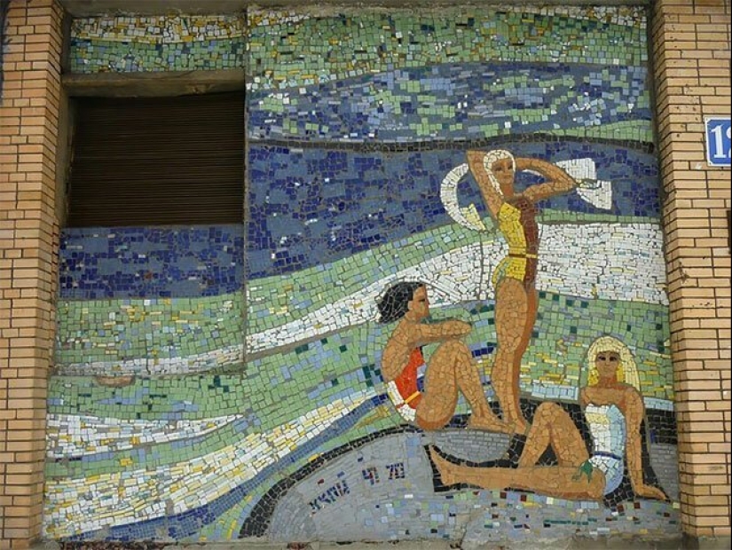 Unique mosaics, preserved from the times of the Soviet Union