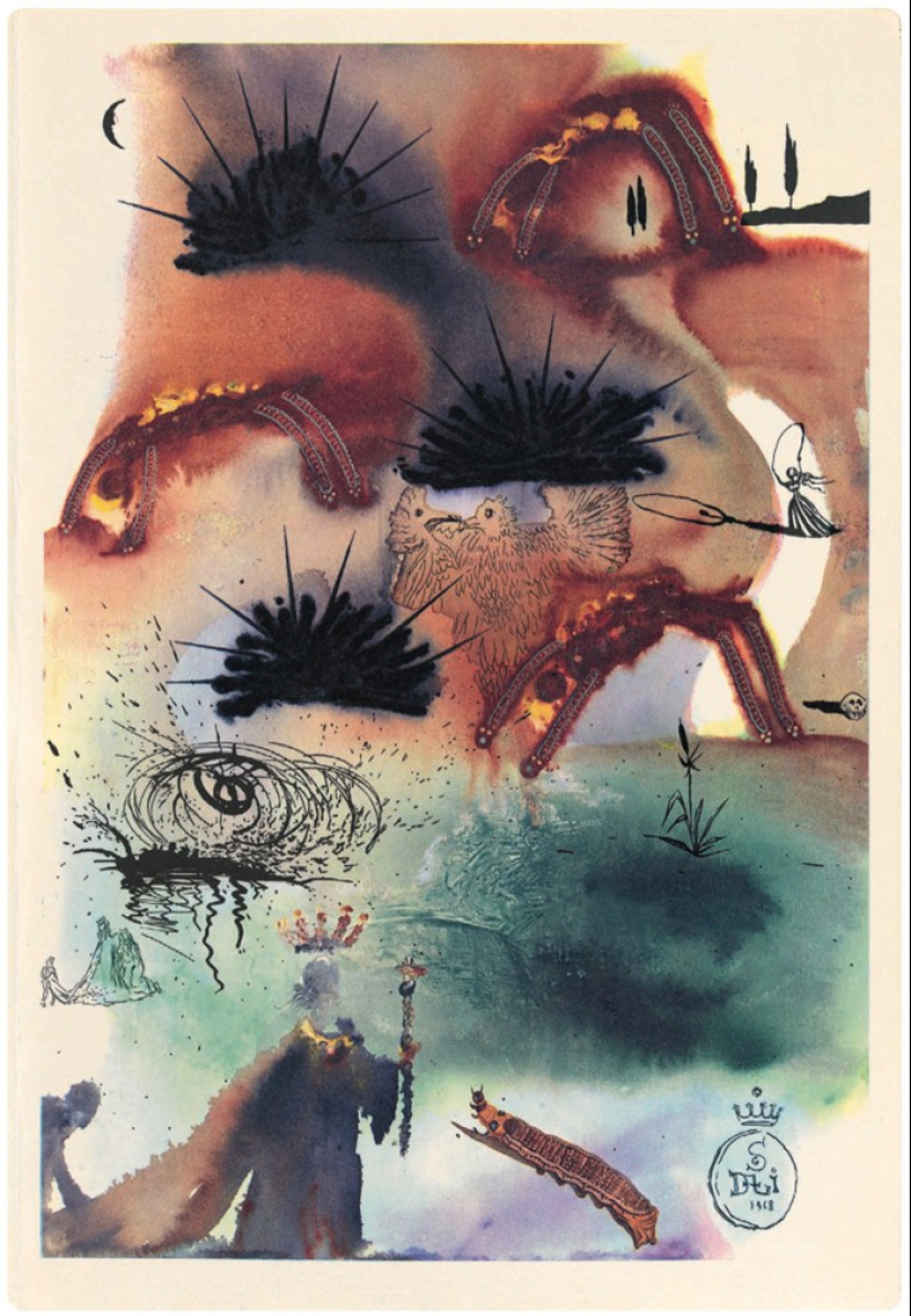 Unknown illustrations by Salvador Dali for &quot;Alice&#39;s Adventures in Wonderland&quot;