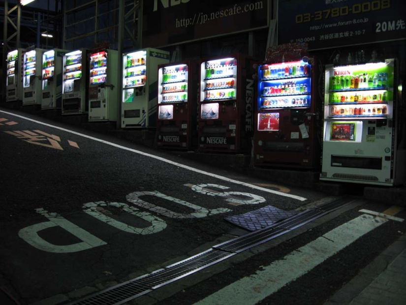 Vending machines in Japan