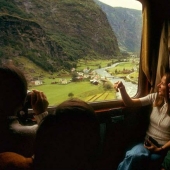 Viajando por Europa en 1970 en tren