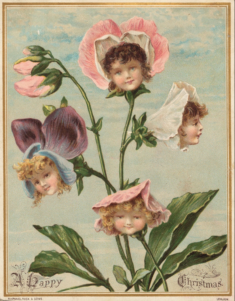 Victorian Christmas cards that will make you doubt the good intentions of the sender