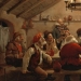 Viejos traviesos del género húngaro virtuoso de la pintura Vida Gabor