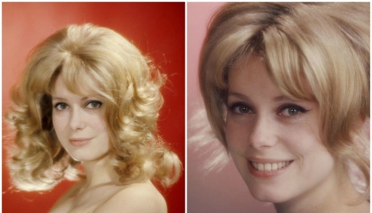 Vintage retratos de una joven Catherine Deneuve