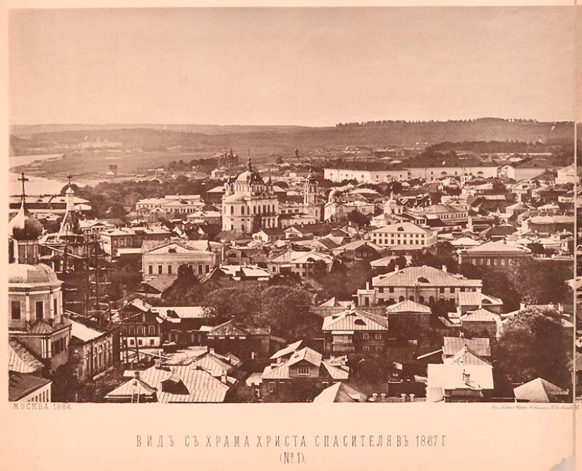 Vista desde la Catedral de Cristo Salvador: cómo era Moscú en 1867