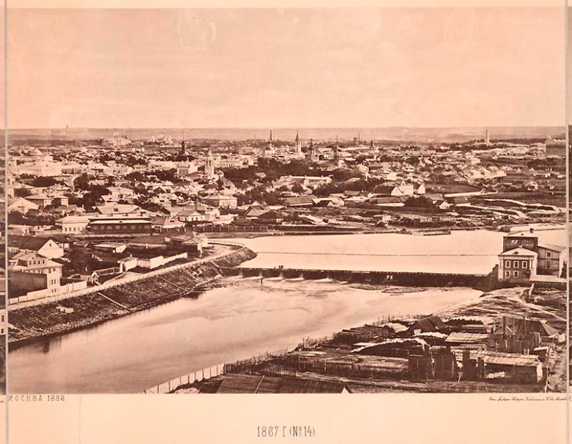Vista desde la Catedral de Cristo Salvador: cómo era Moscú en 1867