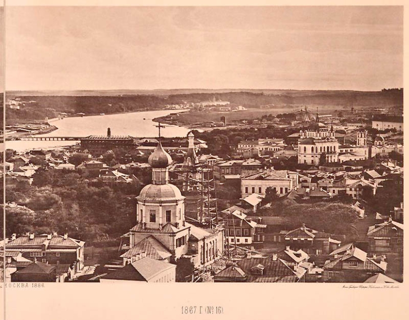 Vista desde la Catedral de Cristo Salvador: cómo era Moscú en 1867