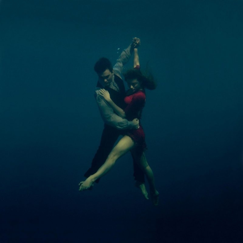 Volando bajo el agua en las maravillosas obras fotográficas de Katerina Bodrunova