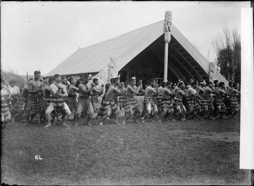 War dance of the NZ Maori battalion in the desert