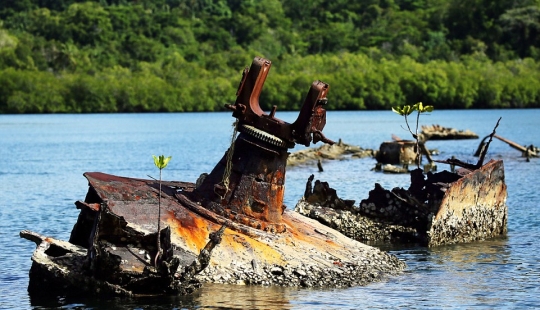 War Machines of the Second World War, lost on distant islands in the Pacific Ocean