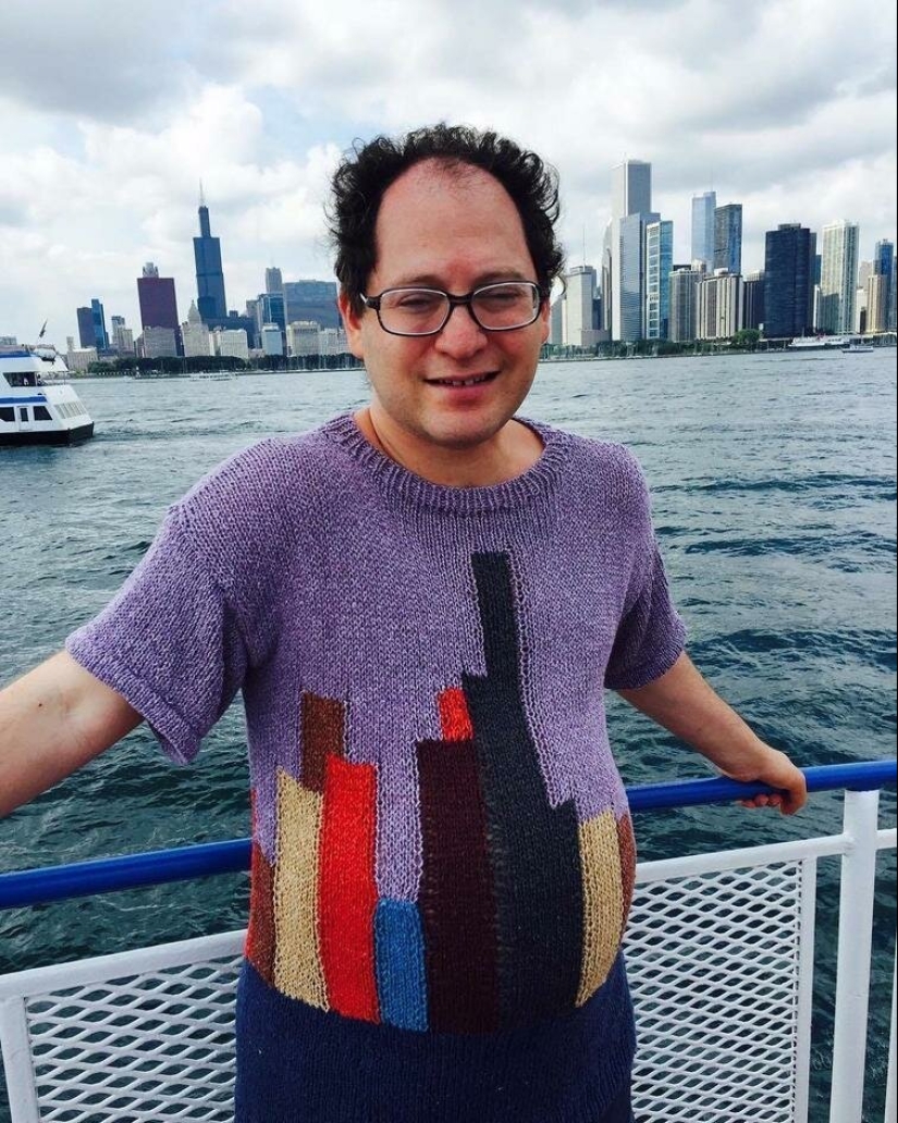 Warm tourism: an American knits sweaters with sights