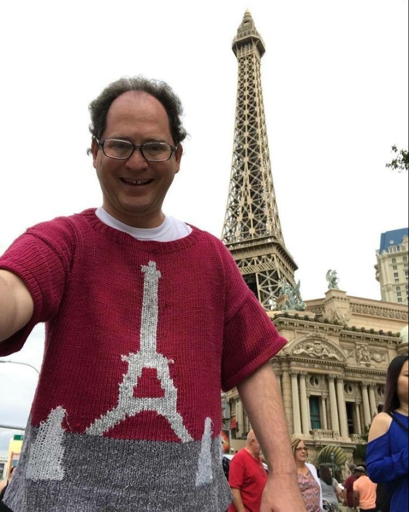 Warm tourism: an American knits sweaters with sights