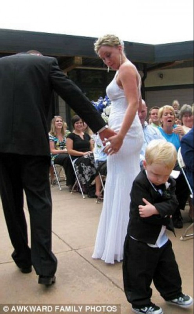 Wedding photos that make it really bitter