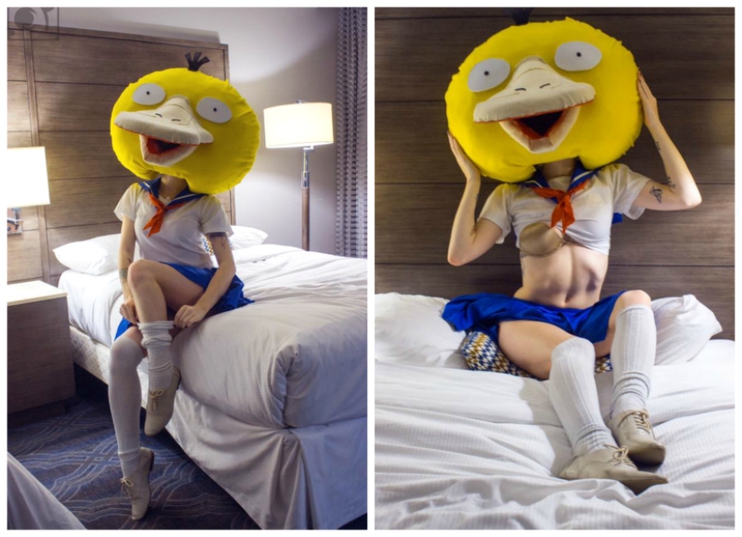 Weird but sexy Cosplay: Pokemon Psidak