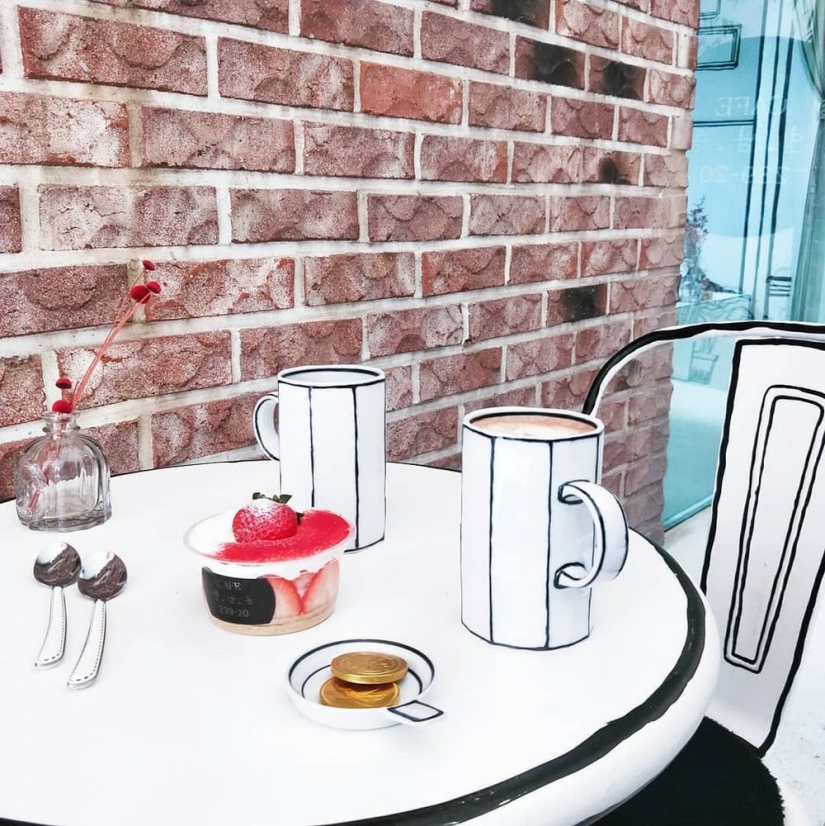 What a two-dimensional comic cafe looks like in Seoul