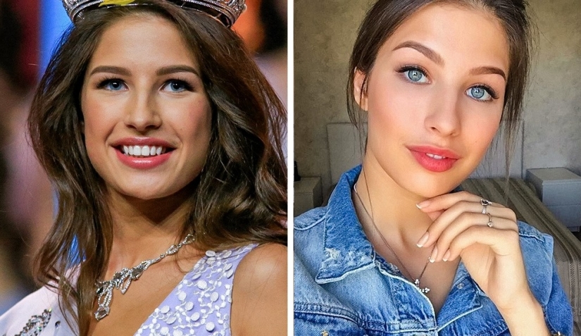 What beauty queens look like on the red carpet and in real life