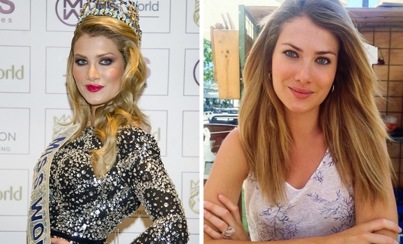 What beauty queens look like on the red carpet and in real life